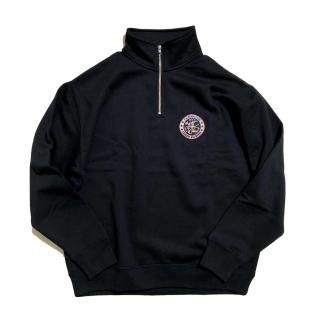<img class='new_mark_img1' src='https://img.shop-pro.jp/img/new/icons12.gif' style='border:none;display:inline;margin:0px;padding:0px;width:auto;' />HALF ZIP LOOSE-FIT SWEAT ��OVERLAP�� black