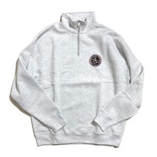 <img class='new_mark_img1' src='https://img.shop-pro.jp/img/new/icons12.gif' style='border:none;display:inline;margin:0px;padding:0px;width:auto;' />HALF ZIP LOOSE-FIT SWEAT ��OVERLAP�� gray