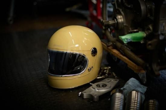 HORIZONHELMETS】LAMP グロスディープアイボリー フルフェイス GLOSS