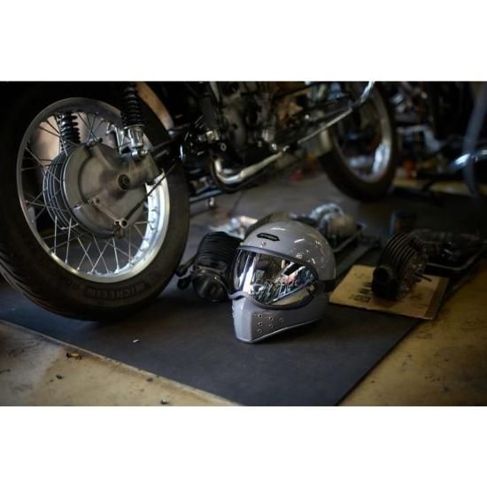 HORIZONHELMETS】MX-H4 グレー オフロード へルメット フル