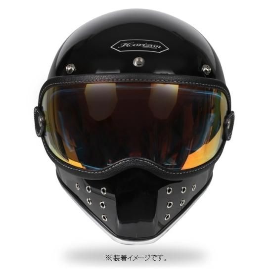 HORIZON MX-H専用ゴーグル（スモーク）ゴムバンド付きシールド