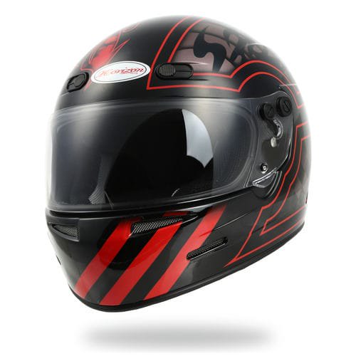 XXR MURAL RED GROSS - HORIZON HELMETS / ホライズンヘルメット