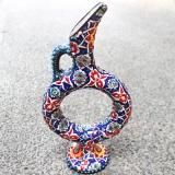 トルコ　キュタフヤ　陶器　飾り壺　壷　花瓶 トルコ キュタフヤ 陶器 飾り壺 壷 花瓶