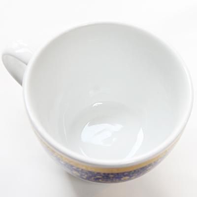 トルコ☆キュタフヤ陶器のマグカップ スープカップ ネイビー トルコ☆キュタフヤ陶器のマグカップ スープカップ ネイビー