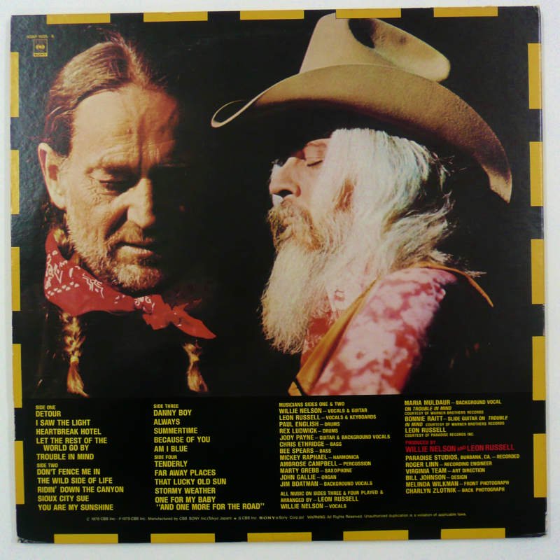 WILLIE NELSON AND LEON RUSSELL/ ONE FOR THE ROAD - キキミミレコード