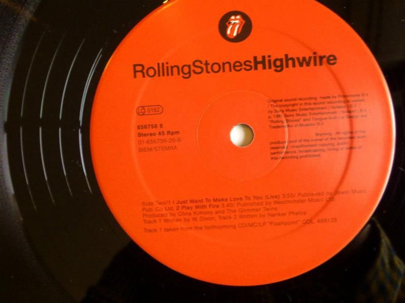 The Rolling Stones Highwire オーストラリア盤レコード THE ROLLING STONES / HIGHWIRE (12inch single) - キキミミレコード