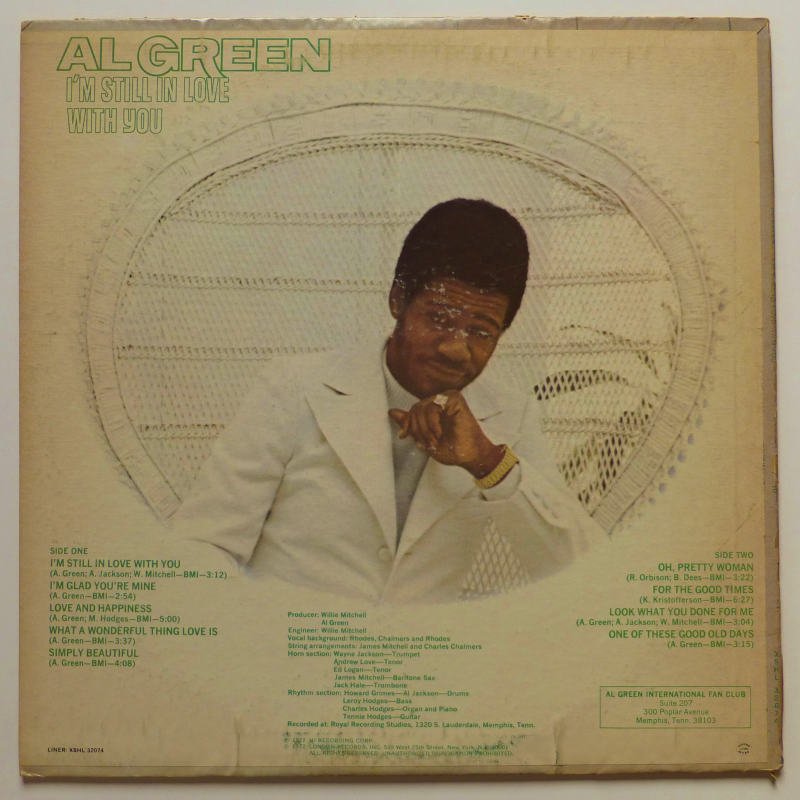 AL GREEN / I'M STILL IN LOVE WITH YOU - キキミミレコード