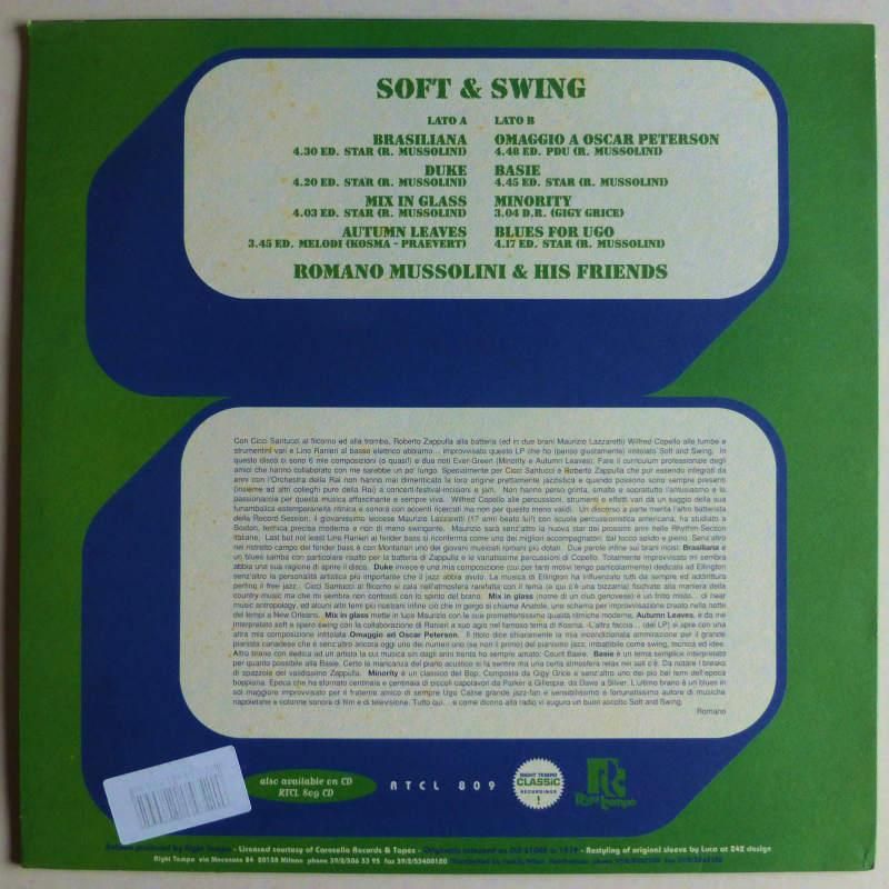 Romano Mussolini His Friend Soft Swing キキミミレコード Romano Mussolini His Friend Soft Swing キキミミレコード