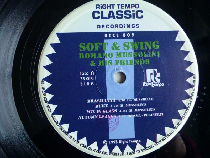 Romano Mussolini His Friend Soft Swing キキミミレコード Romano Mussolini His Friend Soft Swing キキミミレコード
