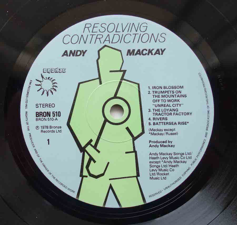 ANDY MACKAY / RESOLVING CONTRADICTIONS - キキミミレコード