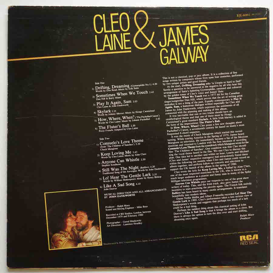 CLEO LAINE & JAMES GALWAY / SOMETIMES WHEN WE TOUCH - キキミミレコード