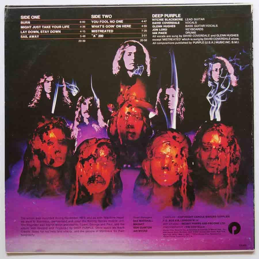ディープ・パープル BURN P-8419W Deep Purple – Burn – Vinyl (LP, Album), 1974 [r3984741