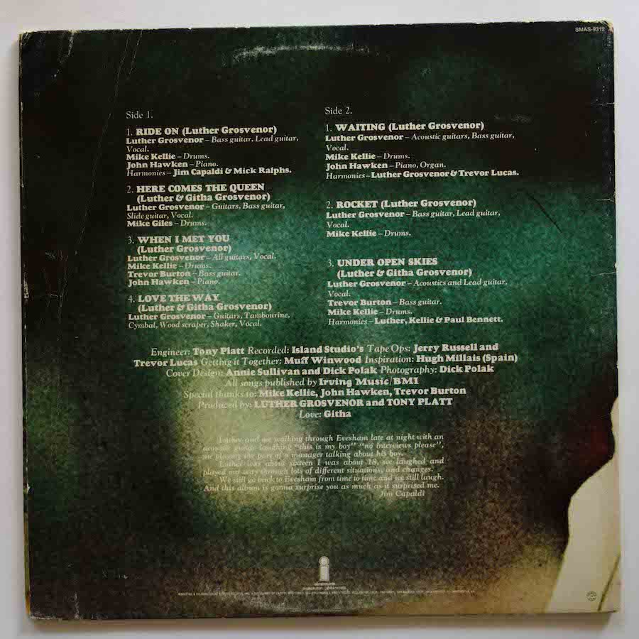 LUTHER GROSVENOR / UNDER OPEN SKIES - キキミミレコード