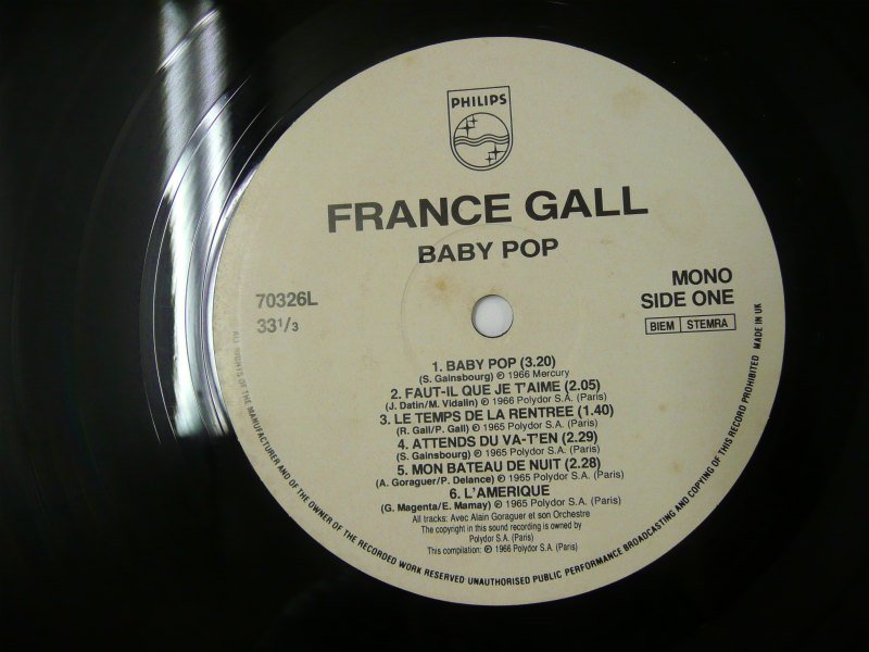 FRANCE GALL / BABY POP - キキミミレコード