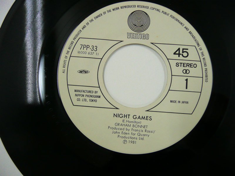 GRAHAM BONNET NIGHT GAMES (EP) キキミミレコード
