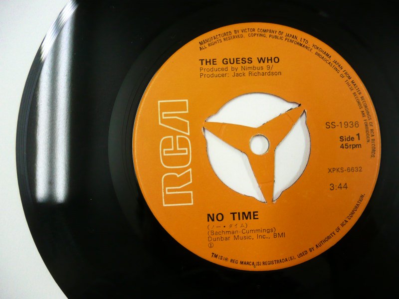 THE GUESS WHO / NO TIME (EP) - キキミミレコード