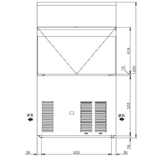 バグース 2021年製ホシザキ全自動製氷機 IM-115DWM-1水冷式 製氷機 ホシザキ IM-115DWM-1-ST スタックオンタイプ 水冷式 3