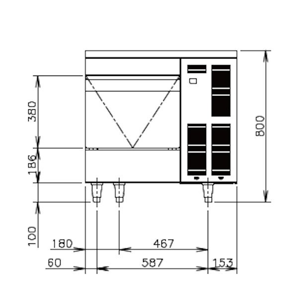 製氷機 ホシザキ IM-65TM-2 アンダーカウンタータイプ