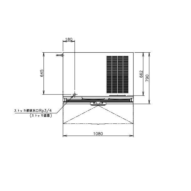 製氷機 ホシザキ CM-1000DYK-LA チップアイス 空水冷式 3相200V 製氷機 ホシザキ CM-1000DYK-LA チップアイス 空水冷式 3相200V