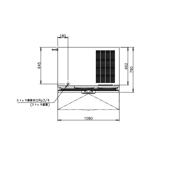 製氷機 ホシザキ CM-1000DYK-LAN チップアイス　空水冷式　３相200V　スタックオンタイプ