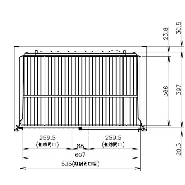 ホシザキ 小形冷蔵ショーケース SSB-70DT 容積 206L サイズ