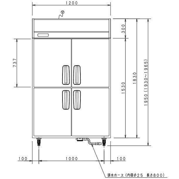 SRR-K1261B パナソニック たて型冷蔵庫 インバーター制御 1Φ100V SRR-K1261B パナソニック たて型冷蔵庫 インバーター制御 1Φ100V
