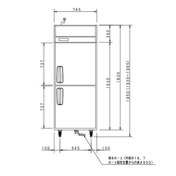 SRF-K781B パナソニック 縦型冷凍庫 1Φ100V 業務用冷凍庫 幅745×奥行800×高さ1950㎜ 内容積636L
