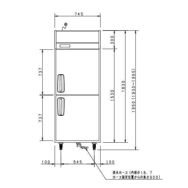 SRF-K783B パナソニック 縦型冷凍庫 3Φ200V 業務用冷凍庫 幅745×奥行