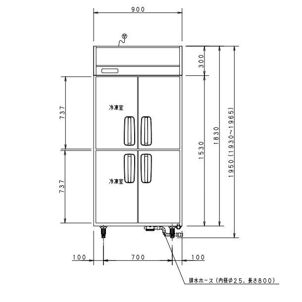 SRR-K961C2B パナソニック 冷凍冷蔵庫 1Φ100V 冷凍2室 業務用冷蔵庫 別料金にて 設置 入替 回収 処分 廃棄 クリーブランド -  業務用厨房・光触媒コーティング・店舗内装工事 空調空調 他 各種設備工事 | 新品中古の買取販売 【クリーブランド 仙台】