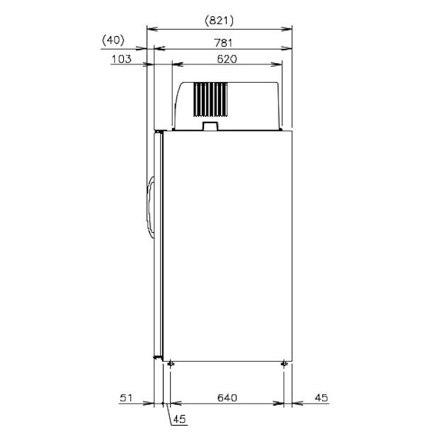 玄米保冷庫 ホシザキ HRA-6GD1 100V 幅600×奥行821×高さ1600㎜ 温度3∼16℃ 内容積360L（6袋）