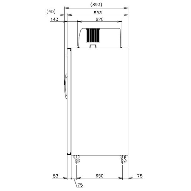 玄米保冷庫 ホシザキ HRA-21GD1　100V　幅1400×奥行893×高さ1885　温度3~16℃　内容積1300L（21袋）