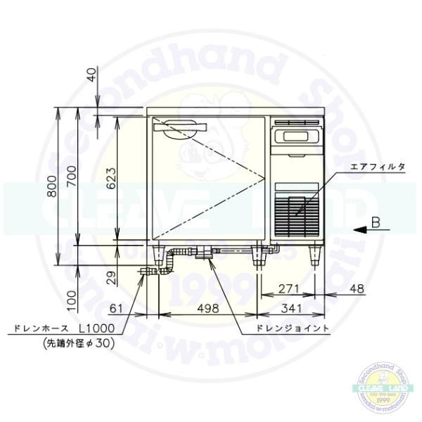 RT-90SDG-R (新型番：RT-90SDG-1-R) ホシザキ テーブル形冷蔵庫 コールドテーブル 内装ステンレス 冷蔵 右ユニット 別料金にて  設置 廃棄 - 業務用厨房・光触媒コーティング・店舗内装工事 空調空調 他 各種設備工事 | 新品中古の買取販売 【クリーブランド 仙台】