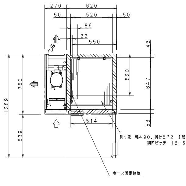 SUF-K971B パナソニック 冷凍 コールドテーブル 1Φ100V 業務用冷凍庫 W890×D750×H800㎜ 庫内温度ー20℃以下  内容積205L