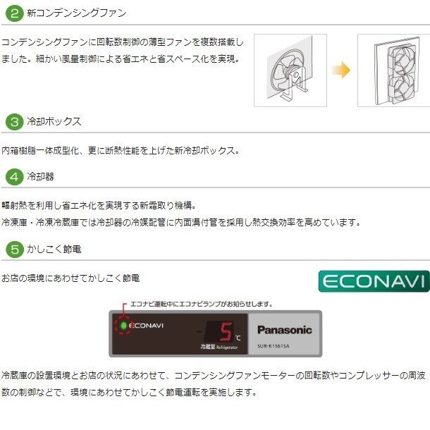 SUR-K1261CB パナソニック 冷凍冷蔵 コールドテーブル 1Φ100V 庫内温度