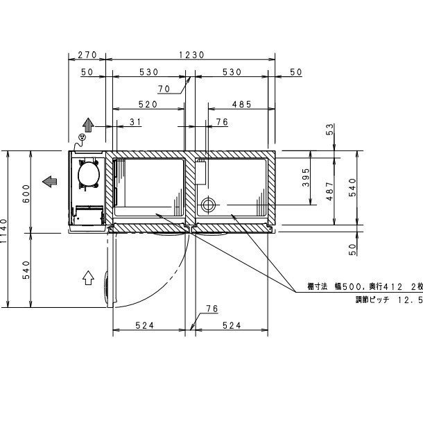 SUR-K1561CB パナソニック 冷凍冷蔵 コールドテーブル 1Φ100V 庫内温度