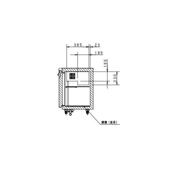 SUR-K1861CSB パナソニック 冷凍冷蔵 コールドテーブル 1Φ100V 庫内