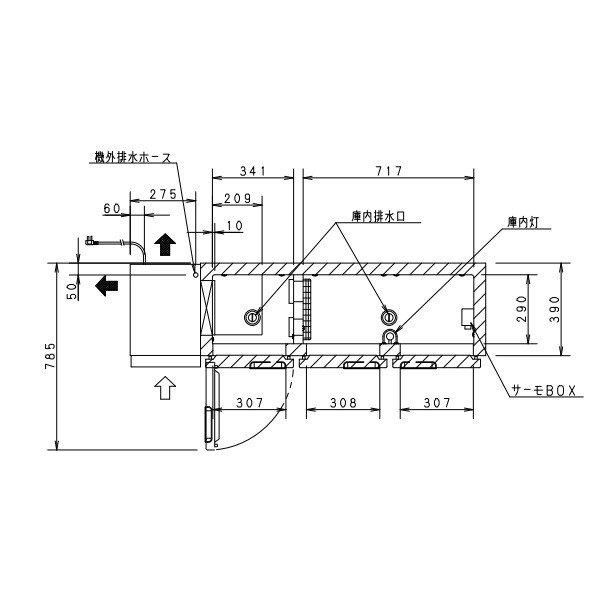 SUR-UT1541C パナソニック 冷凍冷蔵 コールドテーブル 1Φ100V 庫内温度 