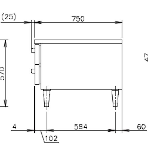 RTL-165DDCG ホシザキ ドロワー冷蔵庫 コールドテーブル 内装ステンレス 100V 庫内温度ー6℃~12℃ 内容積135L