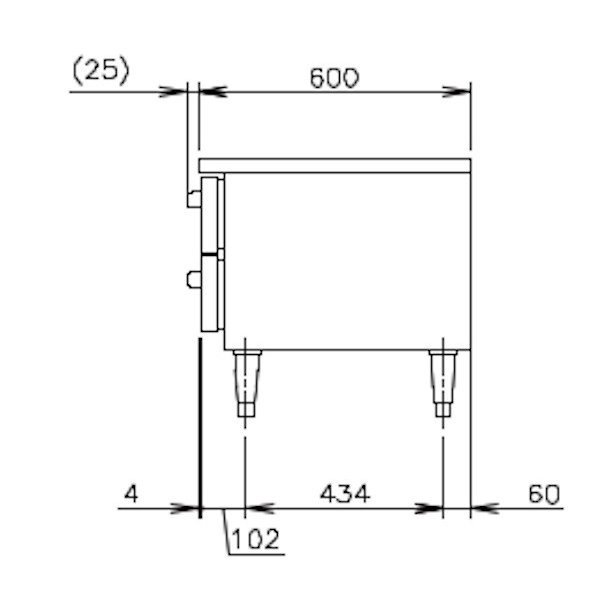 FTL-120DNCG-R ホシザキ ドロワー冷凍庫 右ユニット コールドテーブル 内装ステンレス 100V 庫内温度ー20℃以下 内容積68L