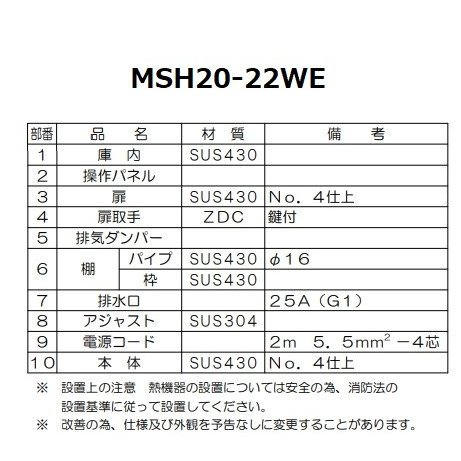 MSH20-22WE マルゼン 食器消毒保管庫（電気式） 標準タイプ 3Φ200V 両面式 20カゴ 奥行2列 消毒 食器消毒 殺菌 殺菌庫