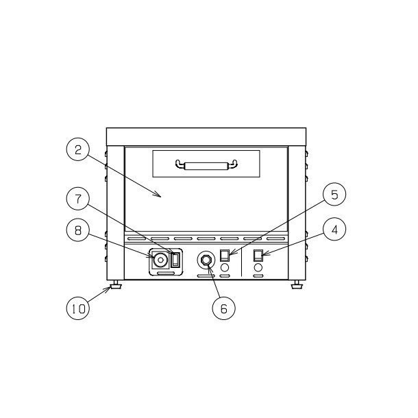 MPO-B066T マルゼン 電気ピザオーブン 1Φ200V クリーブランド - 業務用