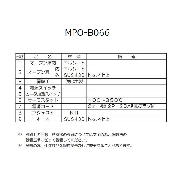 MPO-B066 マルゼン 電気ピザオーブン 1Φ200V クリーブランド - 業務用