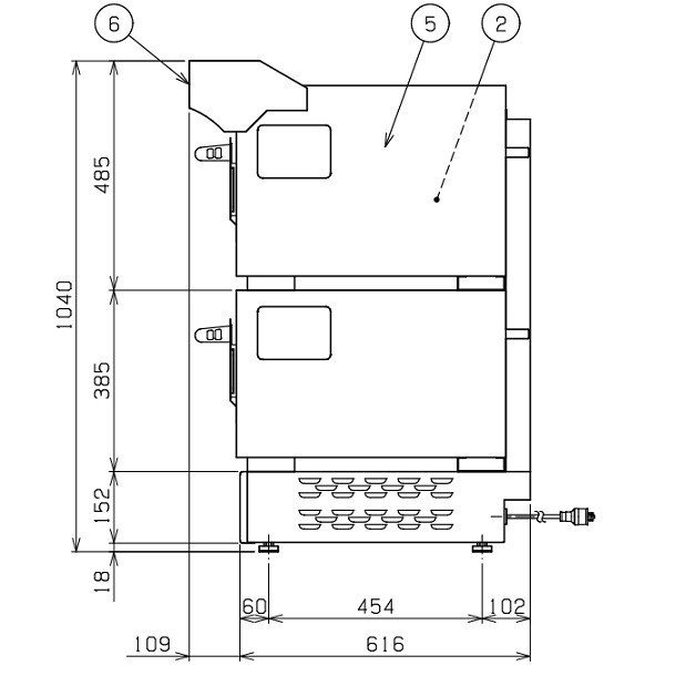 CPO-067W マルゼン 電気ピッツァ窯 1Φ200V 2段 クリーブランド - 業務用厨房機器 B to B 卸売専門店 【クリーブランド】 仙台  ホシザキ・マルゼン・パナソニックほか