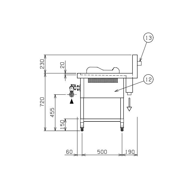 MRS-112E （旧型番：MRS-112C） マルゼン 中華レンジ スタンダード