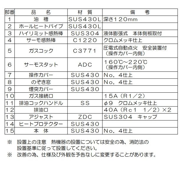 MGF-C13WK マルゼン 涼厨フライヤー クリーブランド - 業務用厨房