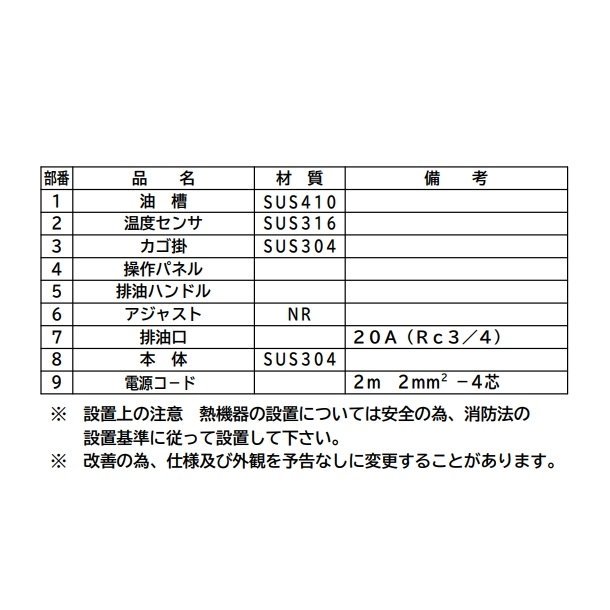 MIF-BL7T マルゼン IH卓上オートリフトフライヤー 下排油