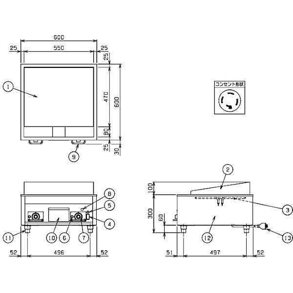 MEG-066 電気グリドル マルゼン 3Φ200V サーモスタット付 クリーブランド - 業務用厨房機器 B to B 卸売専門店  【クリーブランド】 仙台 ホシザキ・マルゼン・パナソニックほか