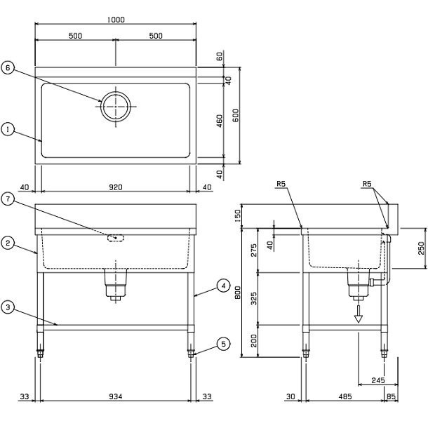 BS1-106 マルゼン 一槽シンク BGあり - 業務用厨房機器 B to B 卸売専門店 【クリーブランド】 仙台 ホシザキ・マルゼン ・パナソニックほか