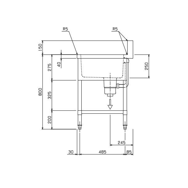 BS2-106 マルゼン 二槽シンク BG有 - 業務用厨房・光触媒コーティング・店舗内装工事 空調空調 他 各種設備工事 | 新品中古の買取販売  【クリーブランド 仙台】