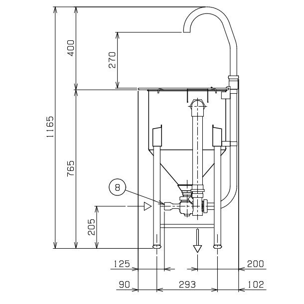 MRW-D14　マルゼン　ドラフト式水圧洗米機　14kg/回 - 業務用厨房・光触媒コーティング・店舗内装工事 空調空調 他 各種設備工事　|  新品中古の買取販売　【クリーブランド　仙台】